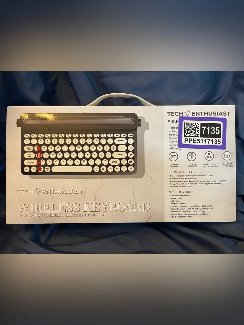 Tech Enthusiast Wireless Retro Round-Key Keyboard